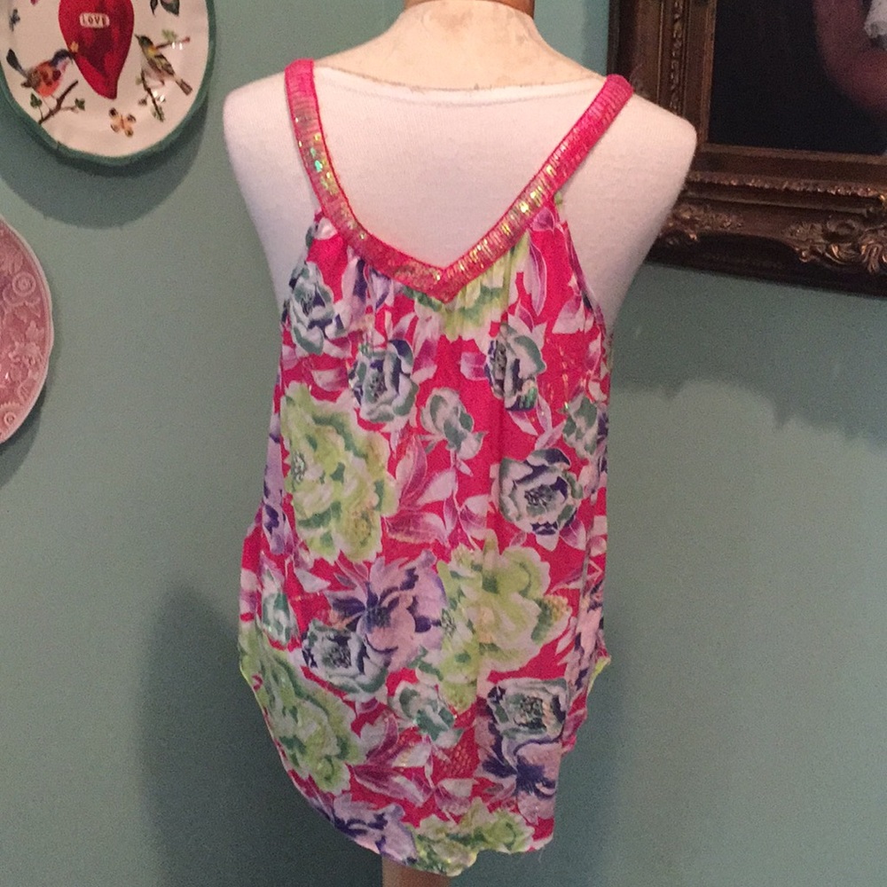 Free People sequined tank top.  Size XS. - Picture 3 of 5